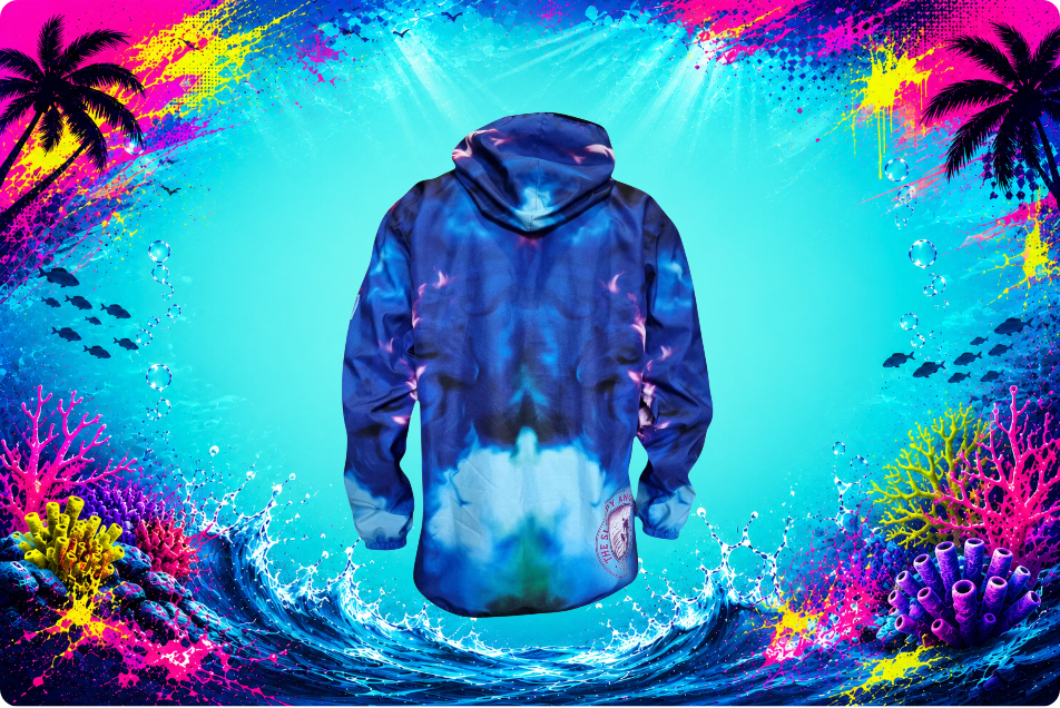 The Taxman - Wind Breaker Neon Ocean