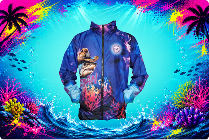 The Taxman - Wind Breaker Neon Ocean