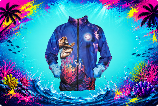 The Taxman - Wind Breaker Neon Ocean