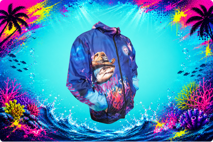 The Taxman - Wind Breaker Neon Ocean