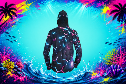 The Taxman - Fishing Hoodie Neon Glow