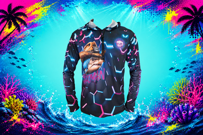 The Taxman - Fishing Hoodie Neon Glow